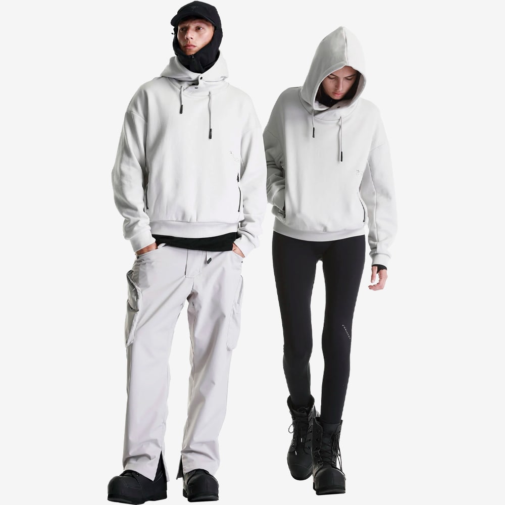 FRISSON Pull-Over Hoodie, Light Grey#93710