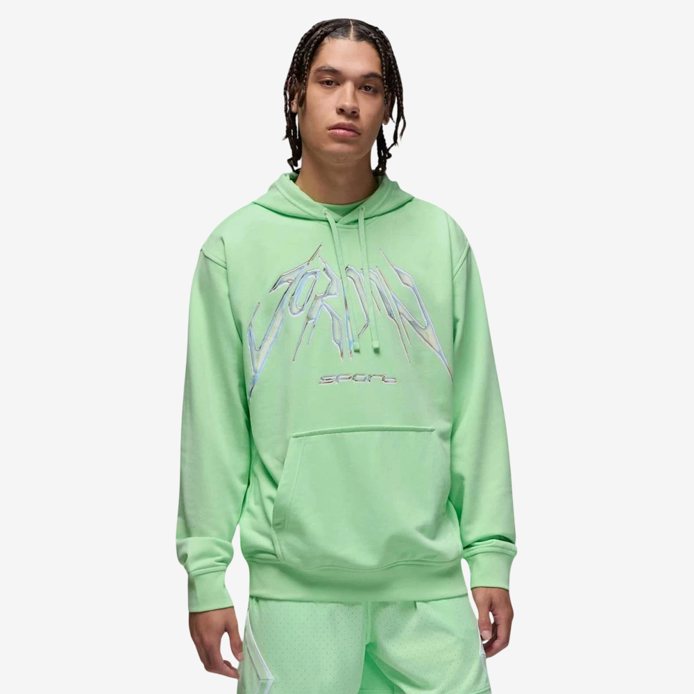 Sport Crossover Dri-FIT Pullover Fleece Hoodie, Vapour Green/White#111005