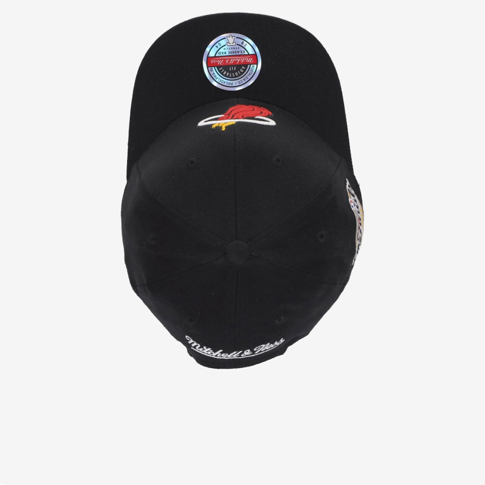 Miami Heat Top Spot Classic Snapback, Black/Red#106211