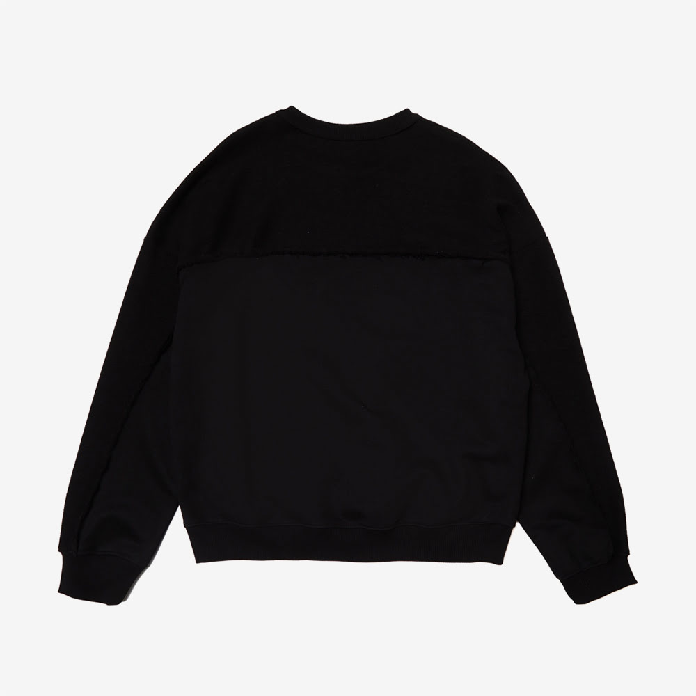 Double Sweatshirt, Black#88670