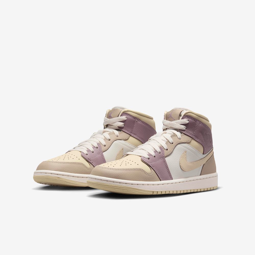 Wmns AJ 1 Mid, Team Gold/Taupe