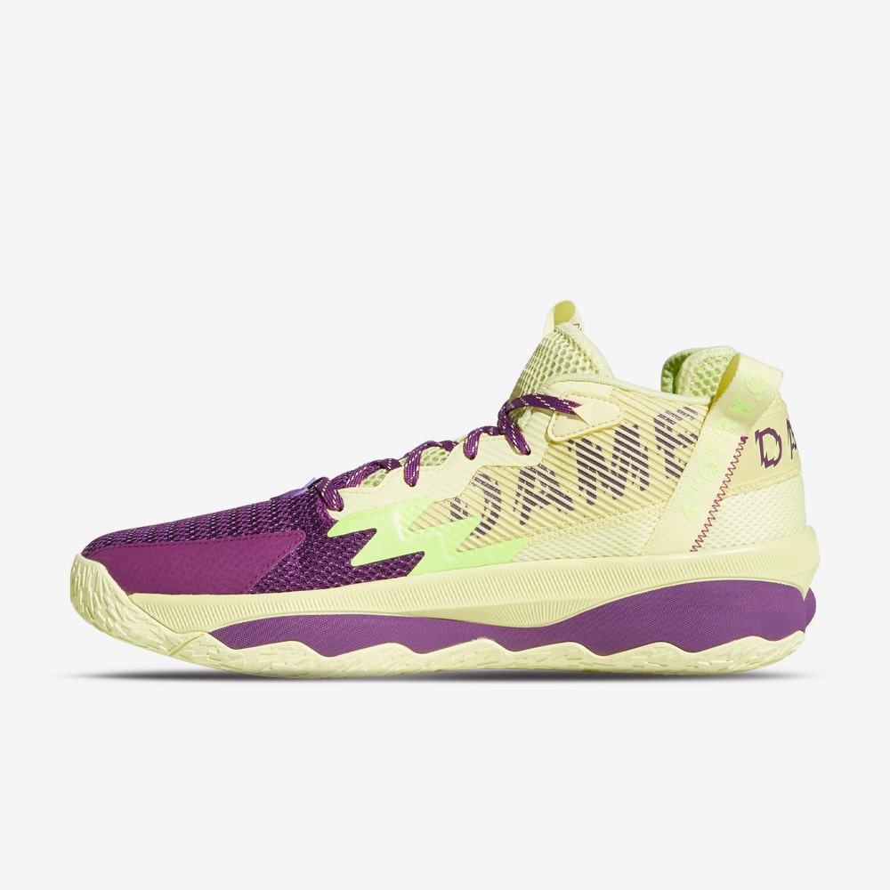 Dame 8, Yellow Tint/Glory Purple/Signal Green#79524