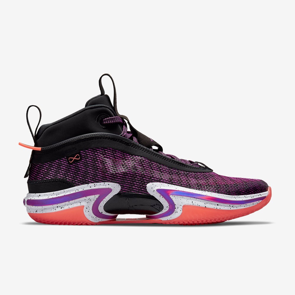 AJ XXXVI, Black/Hyper Violet-White-Bright Mango#75120