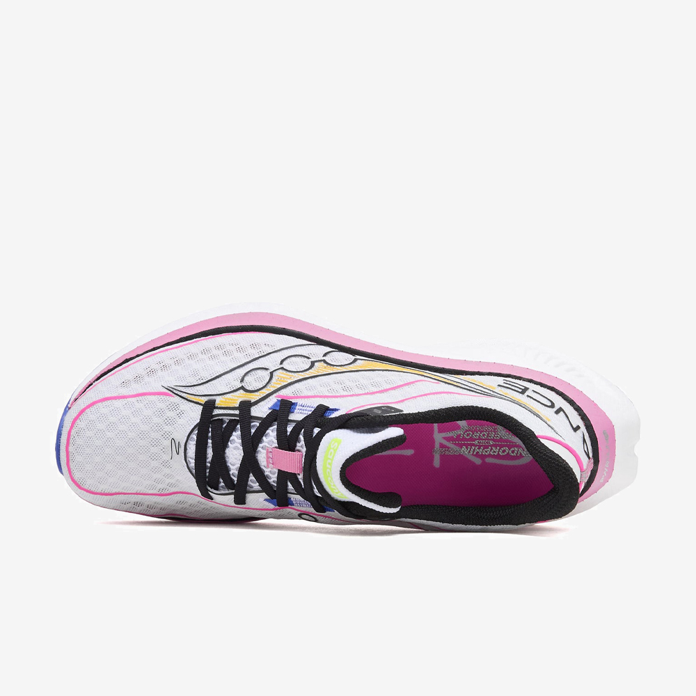 DISTANCE x Saucony Endorphin Speed 5, White/Pink#112550