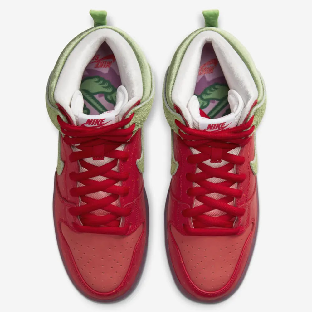 SB Dunk High Pro QS, University Red/Spinach Green#85378