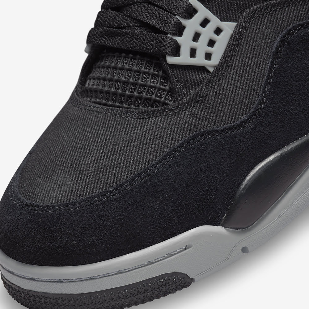 AJ 4 Retro SE, Black/Lt Steel Grey-White #90566