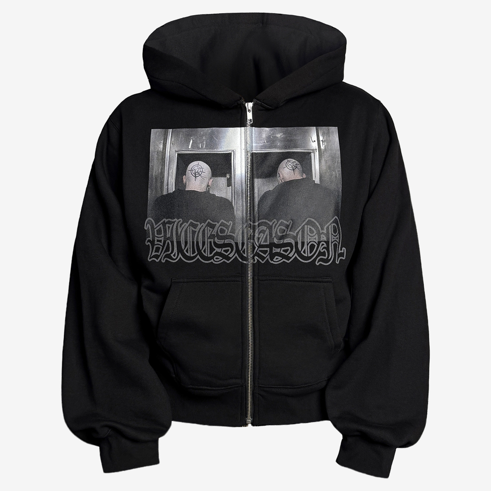 BLACKOUT Full-Zip Hoodie, Black#113021