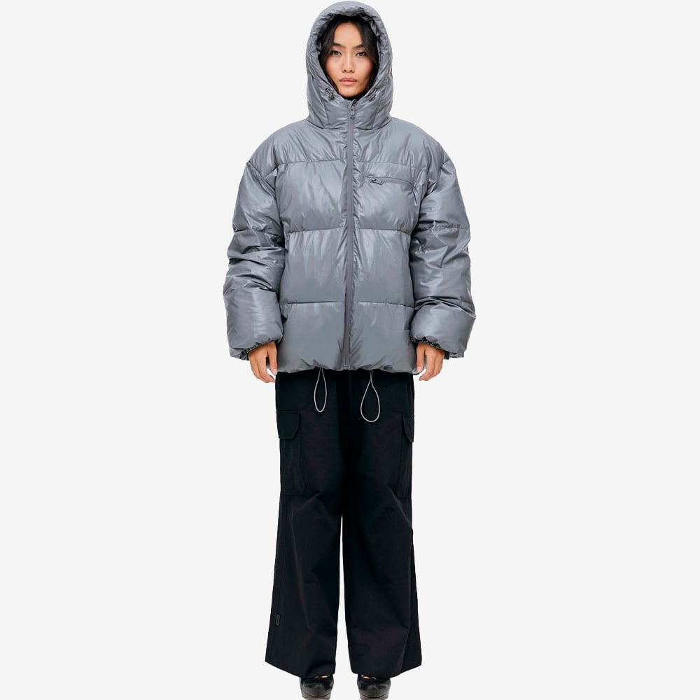 Hooded Jacket, Grey#93518