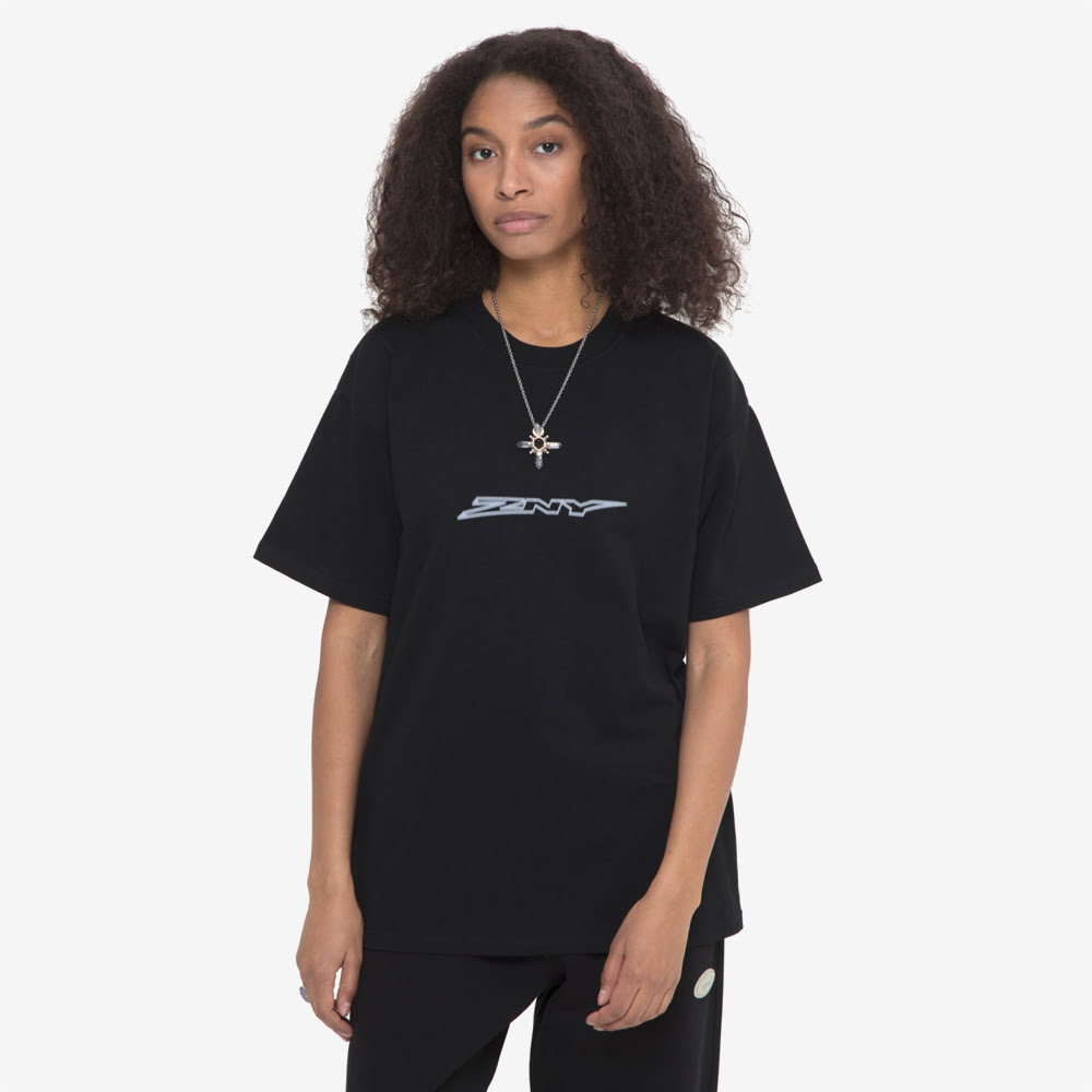 Large Logo Tee, Black/White#88656