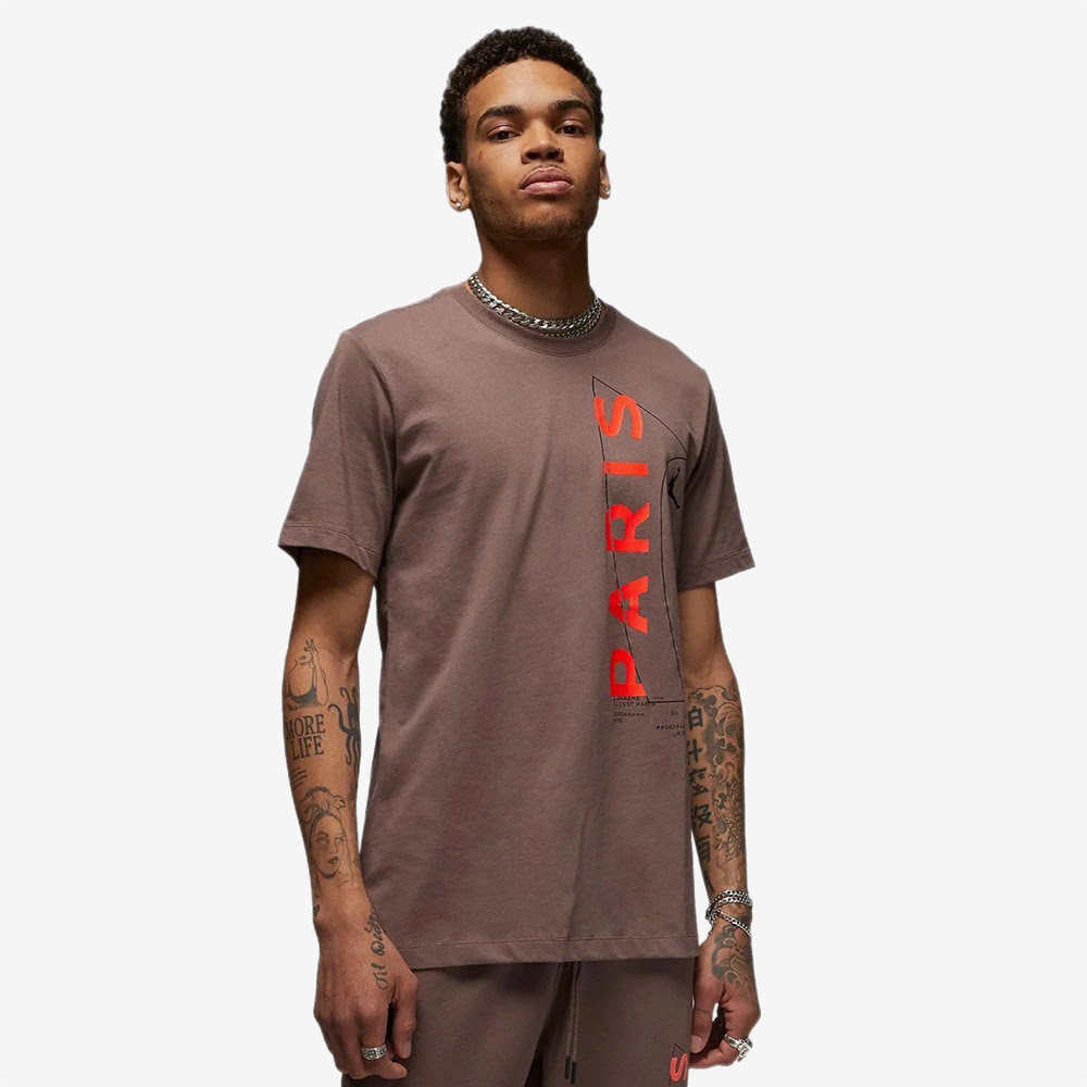 PSG Wordmark Tee, Plum Eclipse/Bright#91609