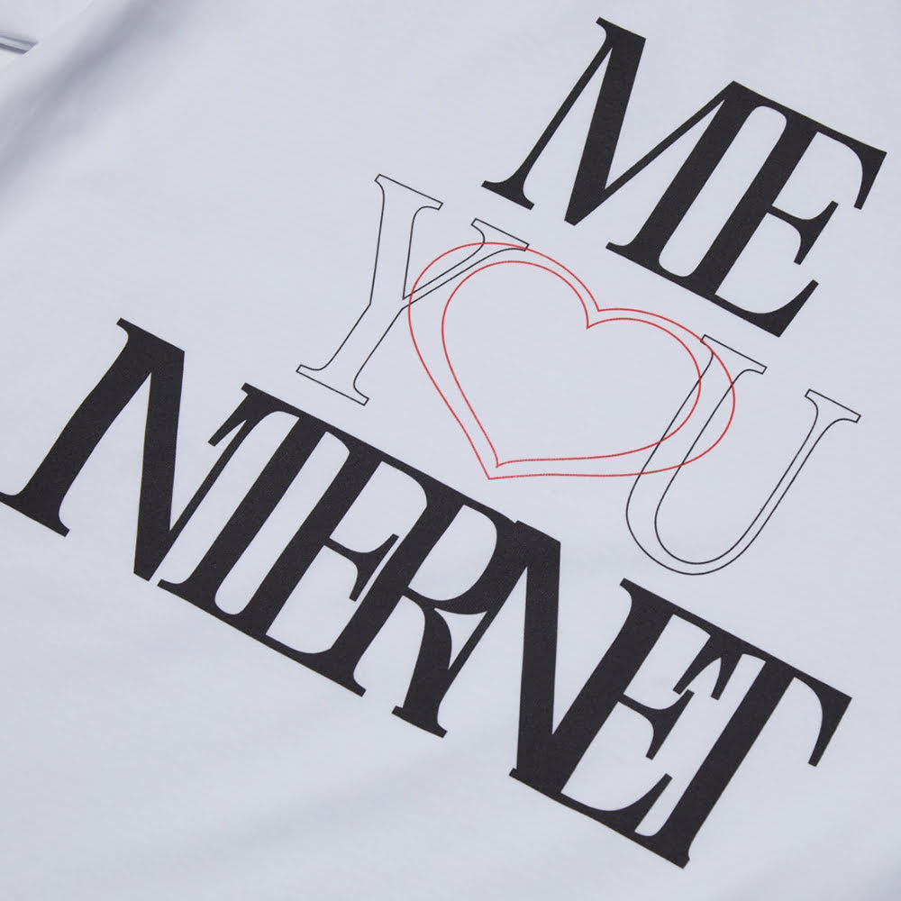 Me You Internet Tee, White#88985
