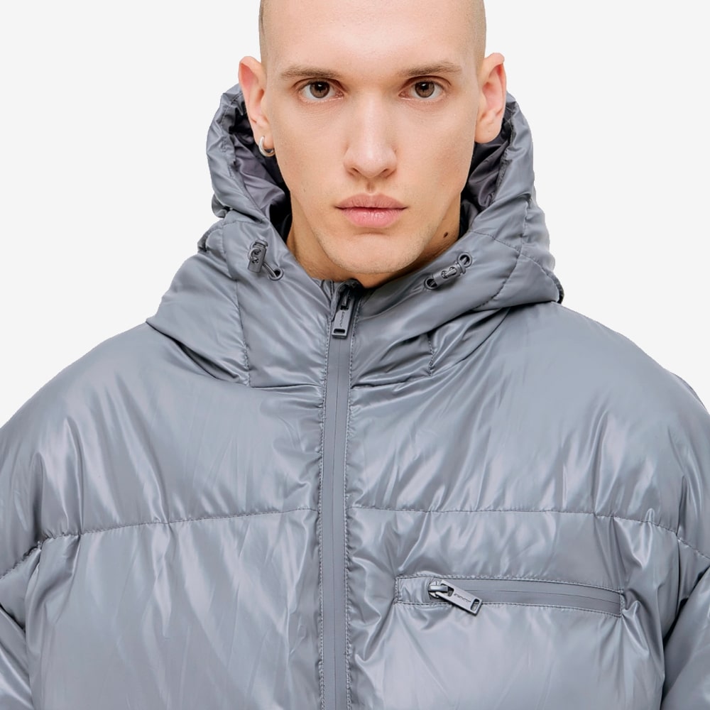Hooded Jacket, Grey#93511