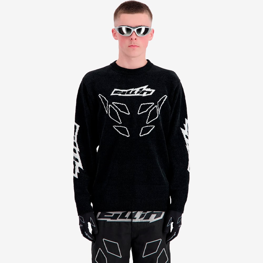 Cyber Knit, Black#97760