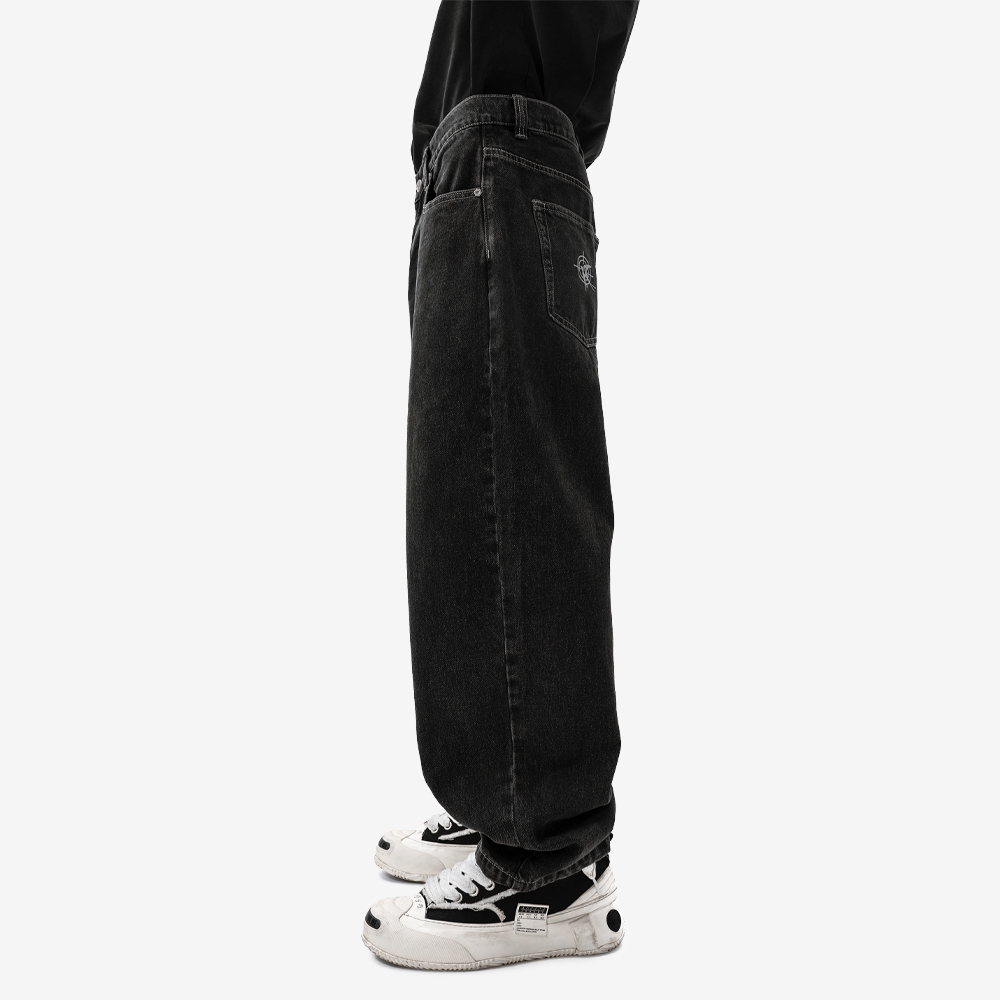 24/7 RULES Jeans, Black/Grey/Red#112996
