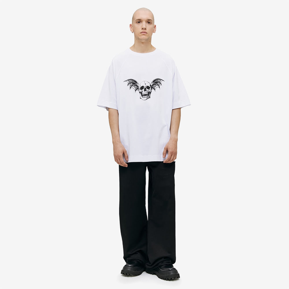 Skull Tee, White#93063