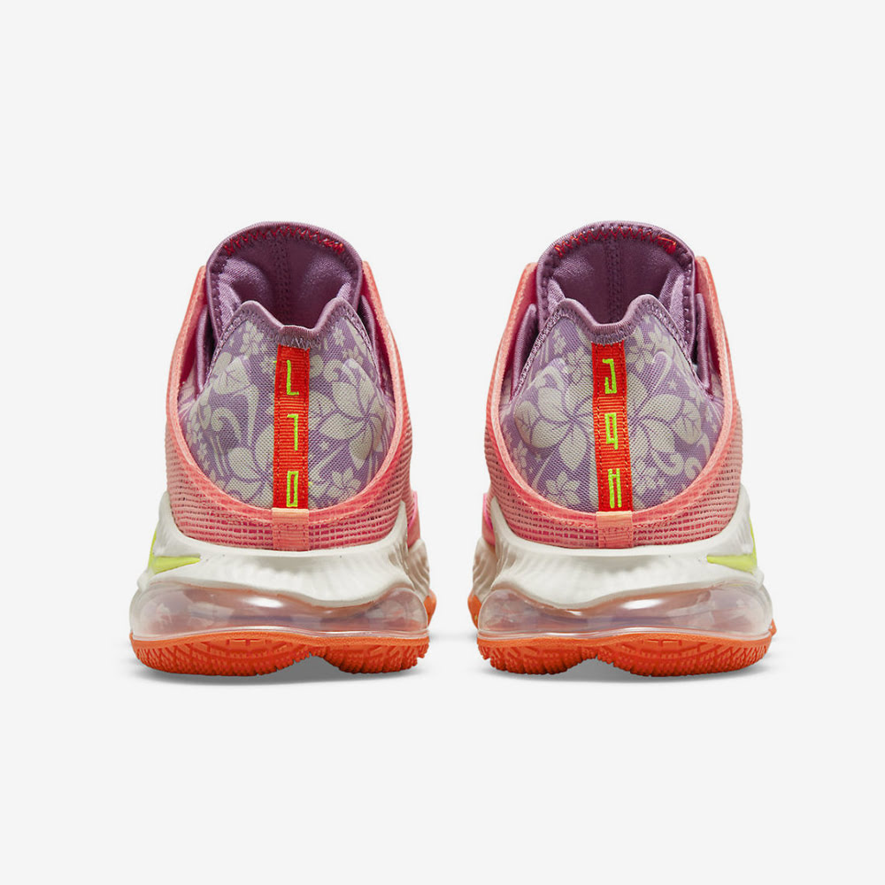 LeBron XIX Low, Crimson Bliss/Atomic Green#85221