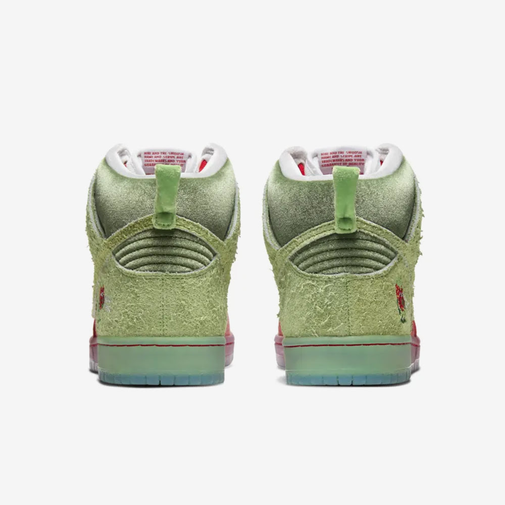 SB Dunk High Pro QS, University Red/Spinach Green#85379