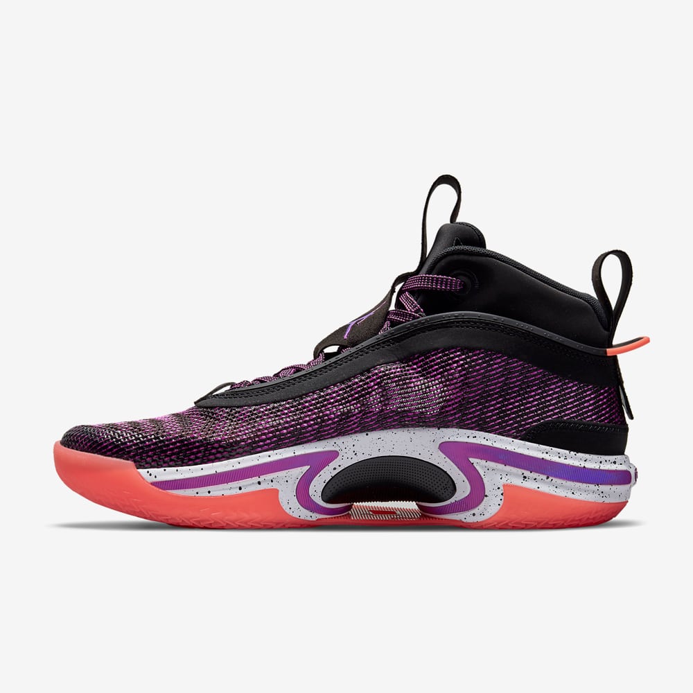 AJ XXXVI, Black/Hyper Violet-White-Bright Mango#75121
