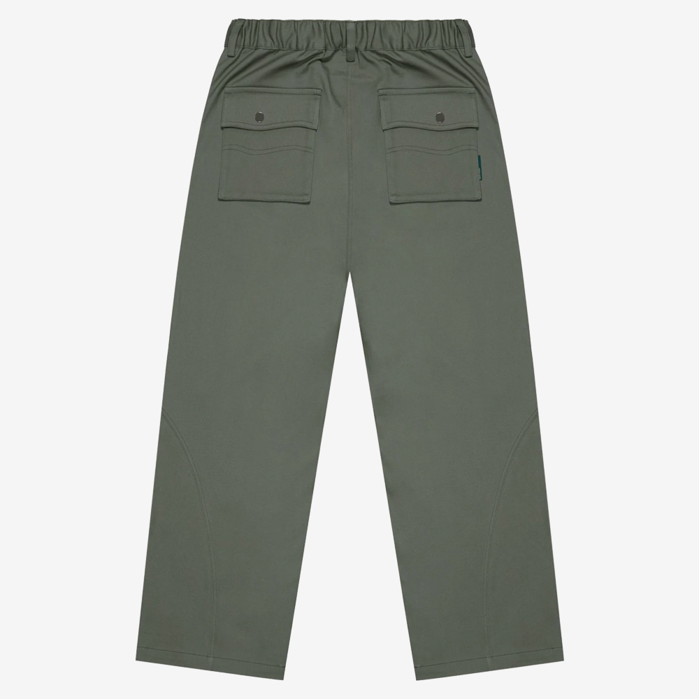 Trousers With Patch Pockets, Green#113263
