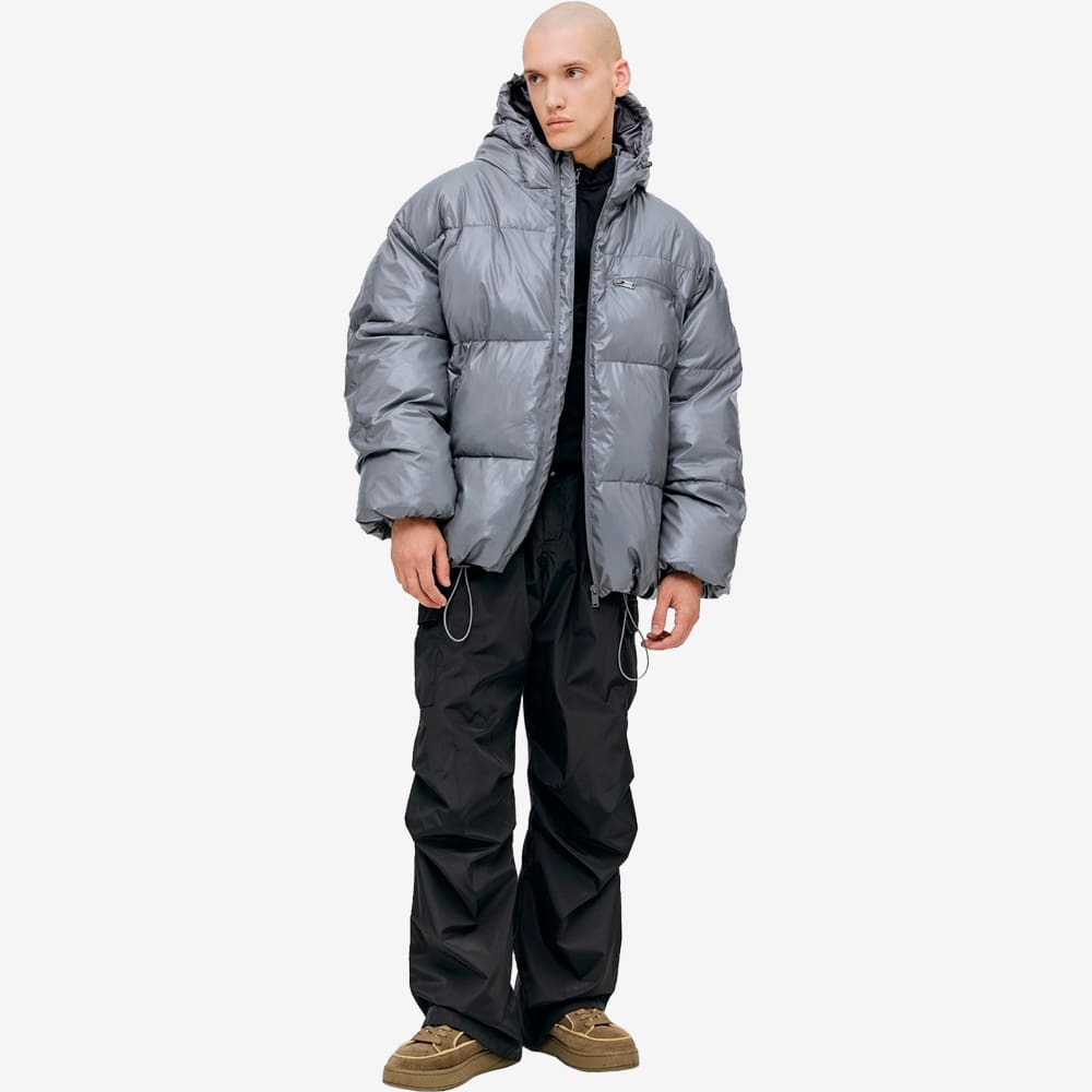 Hooded Jacket, Grey#93515