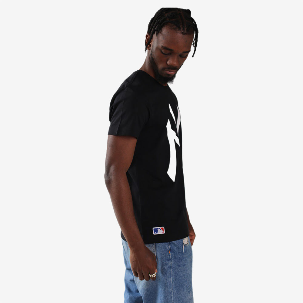 New York Yankees T-Shirt, Black/Black/White#88720