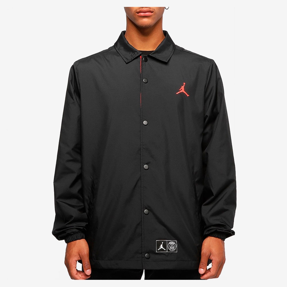 PSG Coaches Jkt, Black/Infrared 23#39803