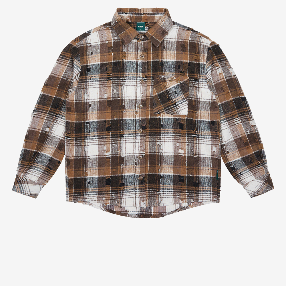 Flannel Shirt, Brown
