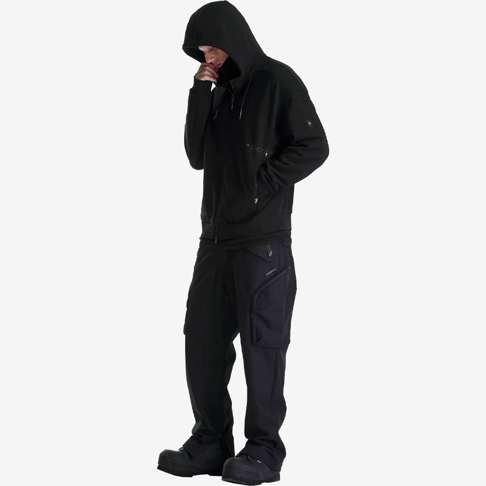 FRISSON Zip Hoodie, Black#93725