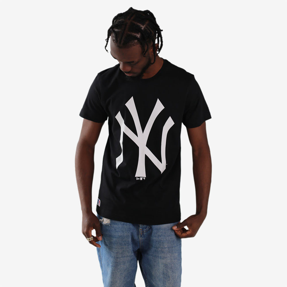 New York Yankees T-Shirt, Black/Black/White#88721