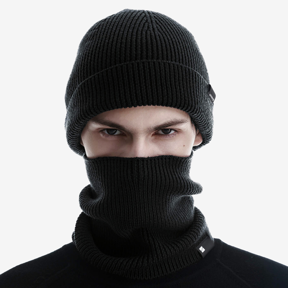 Wool Beanie, Black/Black/Black#115717