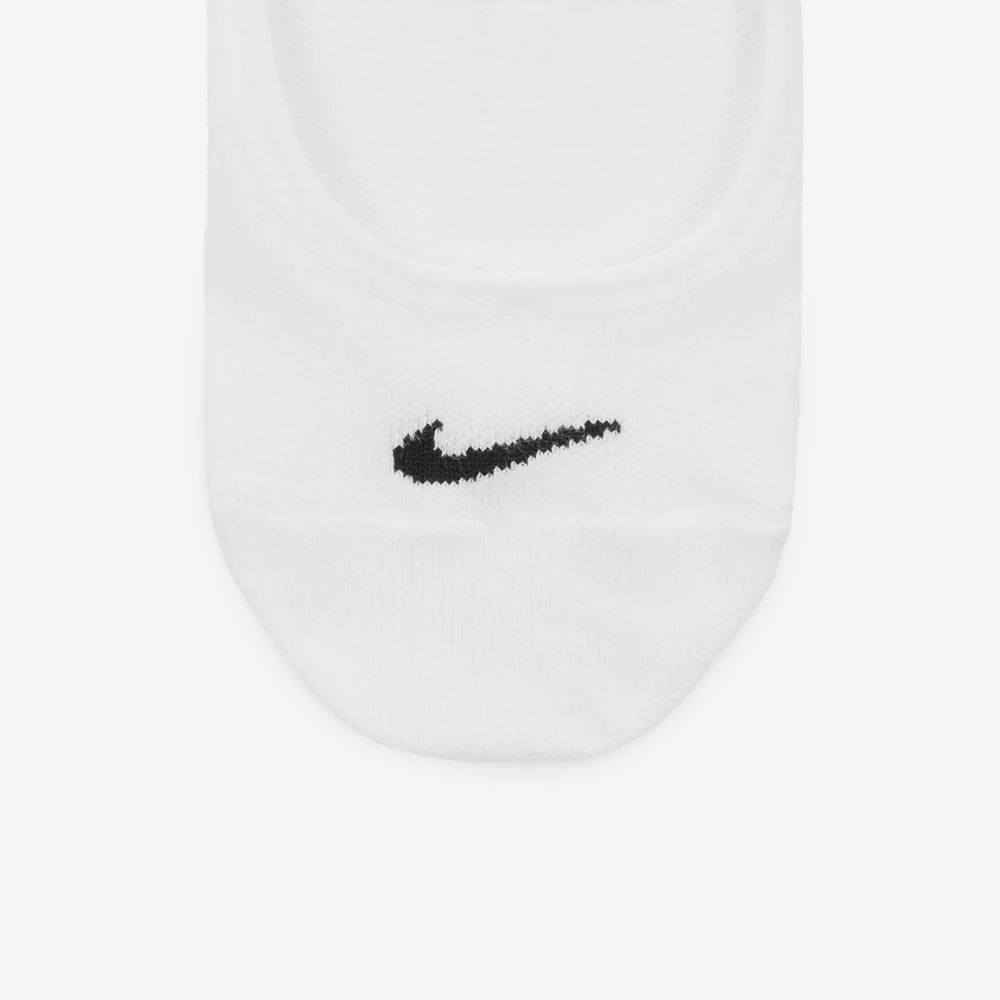 Everyday Lightweight Training Footie Socks 3Pr, White/Black#112005