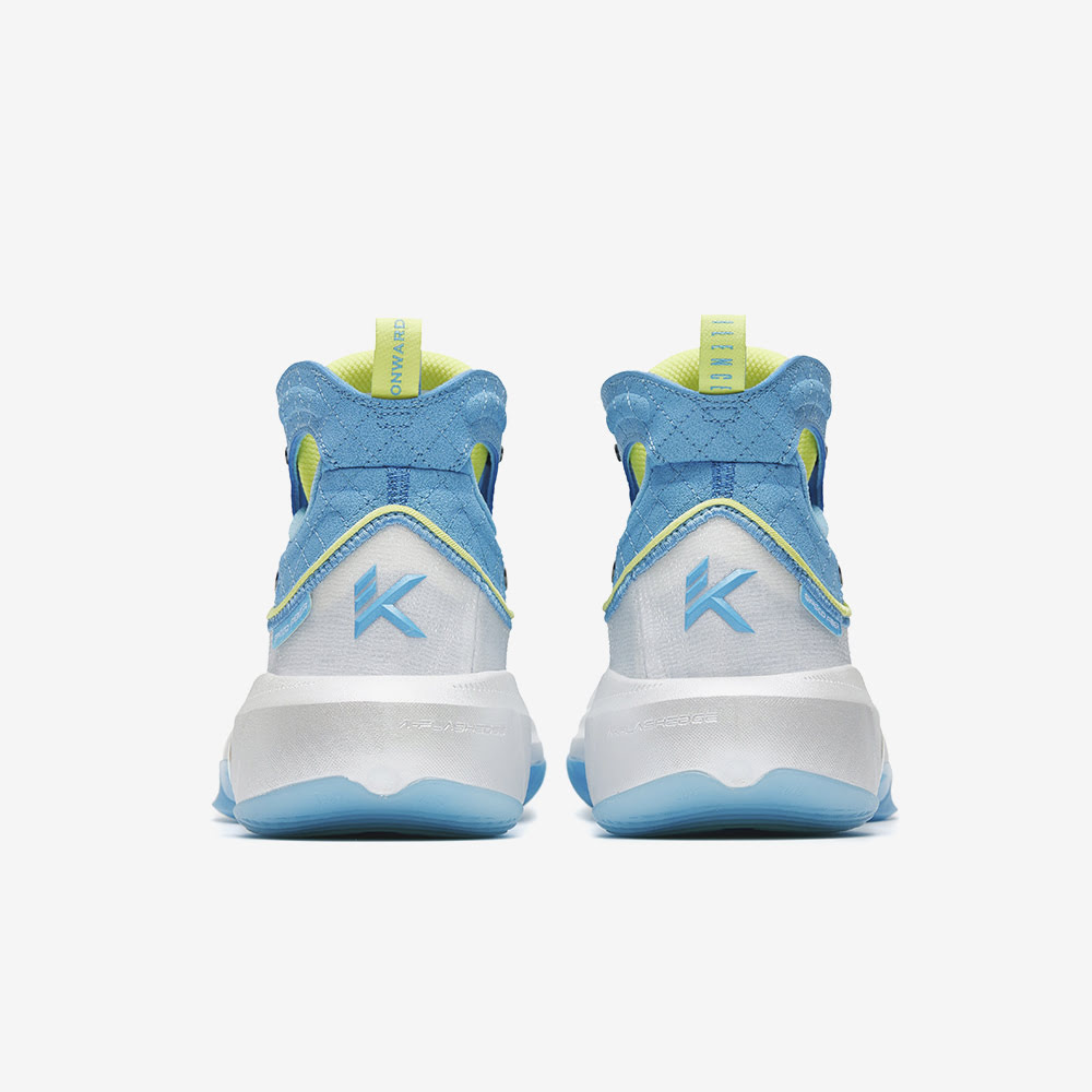 Klay Thompson 8, White/Spring Water Blue/Sunset Orange#85623