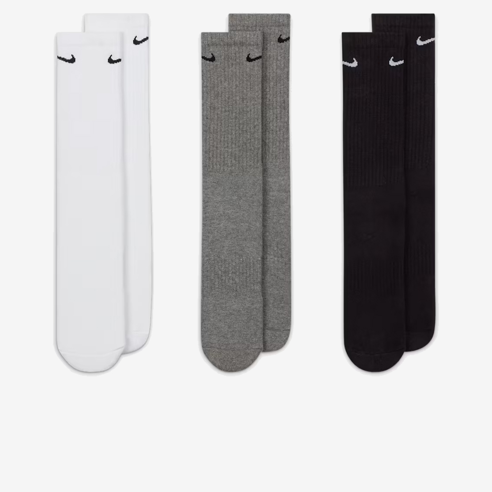 Everyday Cushioned Training Crew Socks 3Pr, Multi-Colour