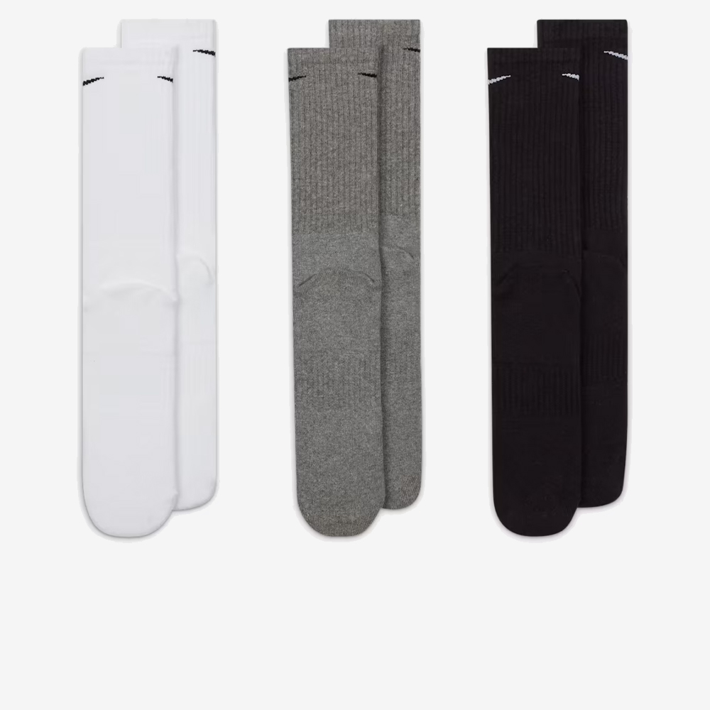 Everyday Cushioned Training Crew Socks 3Pr, Multi-Colour#115181