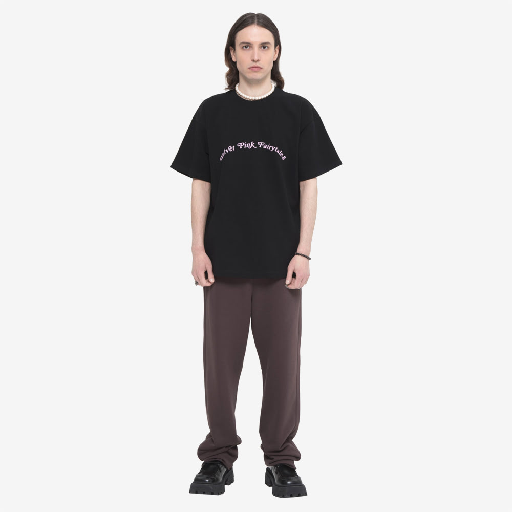 Velvet Pink Tee, Black#89243