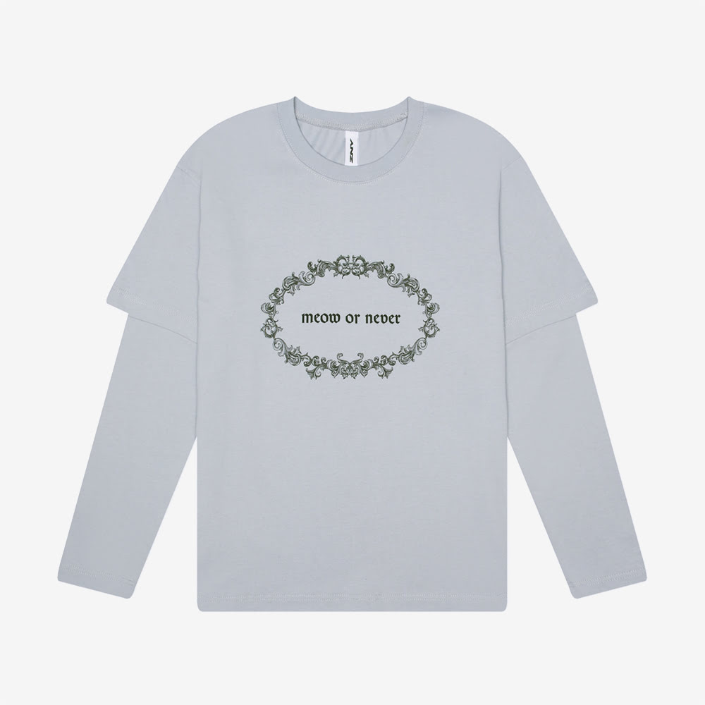 Meow Or Never Longsleeve, White#93101