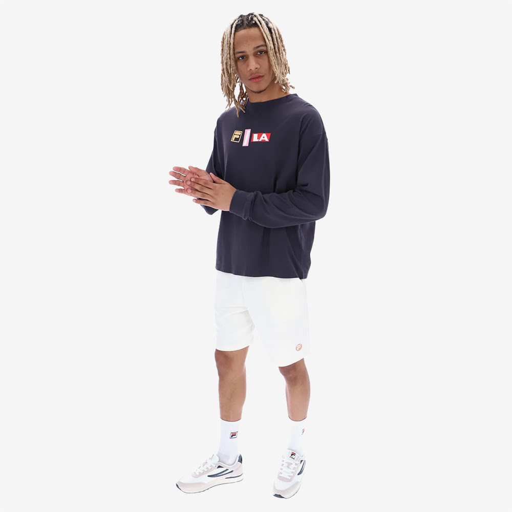 Dylan Graphic Long Sleeve T-Shirt, Navy#88888