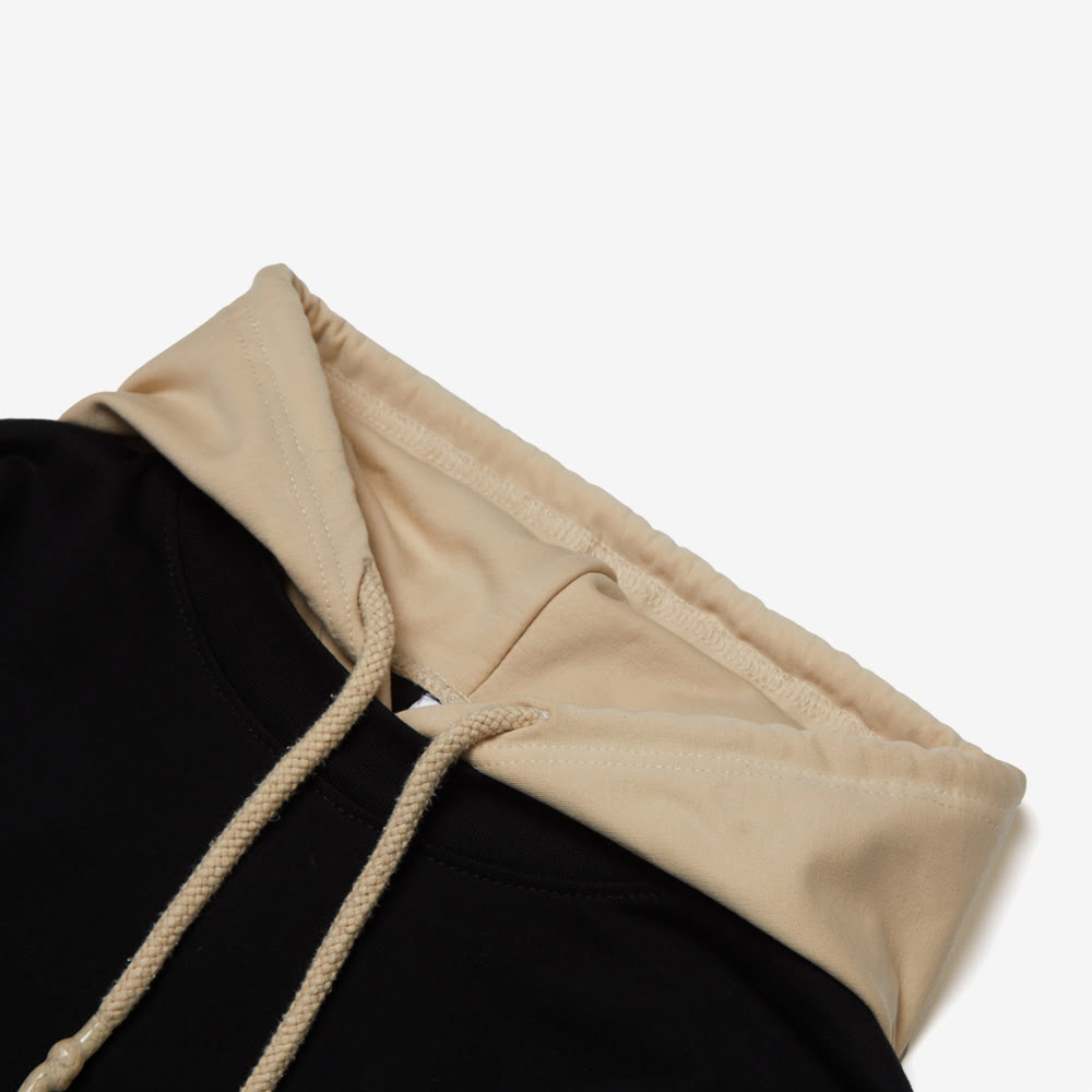 Double Hoodie, Black/Desert Sand#88605
