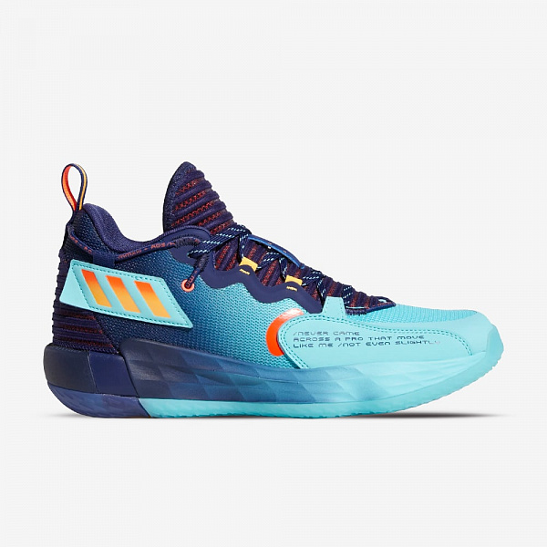 Dame 7 EXTPLY, Dark Blue/Pulse Aqua/Solar Red