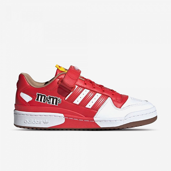 M&M's Forum 84 Low, Red/White