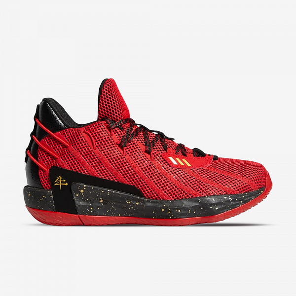Dame 7, Scarlet/Gold Metallic/Core Black