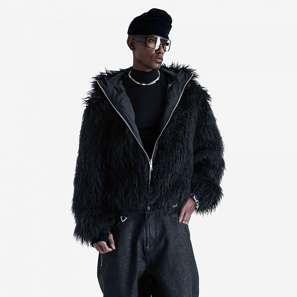 VOID Two‑Sided Bomber Jacket, Black