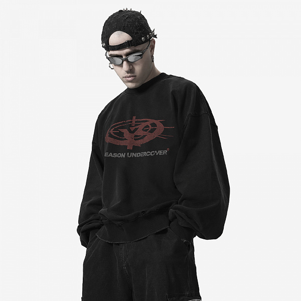 ORBIT Sweatshirt, Black/Red
