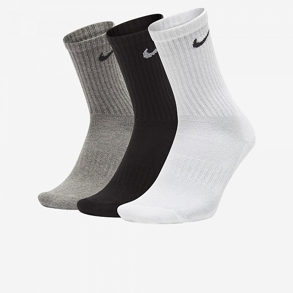Everyday Cushioned Training Crew Socks 3Pr, Multi-Colour