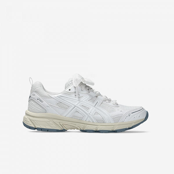 GEL-NUNOBIKI Ribbon Laces, White/Pure Silver