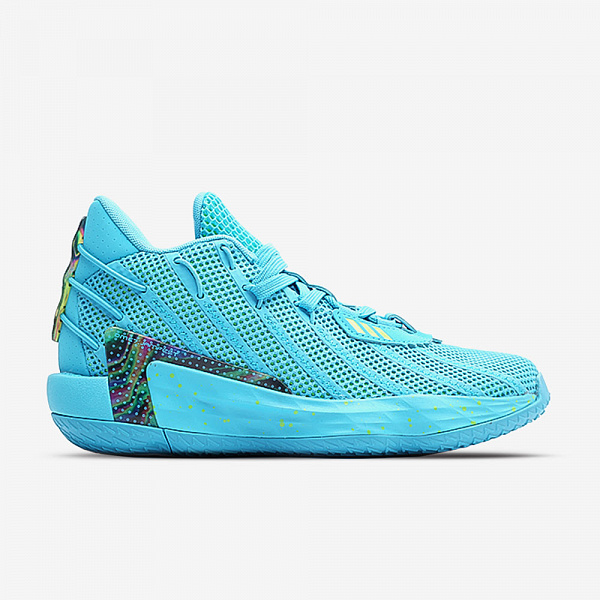 Dame 7, Blue/Team Shock Pink/Team Solar Green